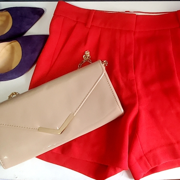 J Crew Red shorts size 00 - Picture 1 of 5